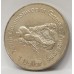 NEW ZEALAND 1990 . ONE 1 DOLLAR COIN . COMMONWEALTH GAMES . SWIMMING